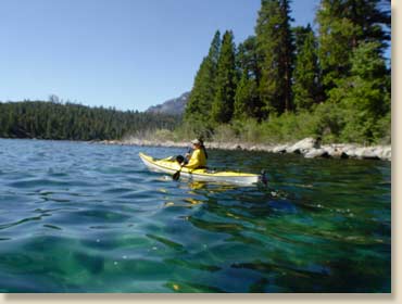 Kayaking at Emerald Bay